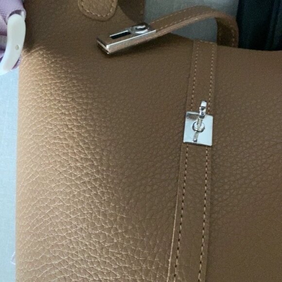 Chic Taupe Mini Picotin Style Handbag - Picture 7 of 8